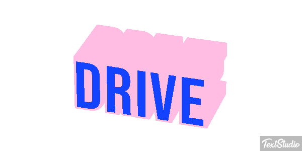 Drive Text effect