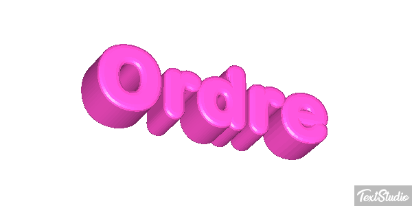 Ordre Effet de texte