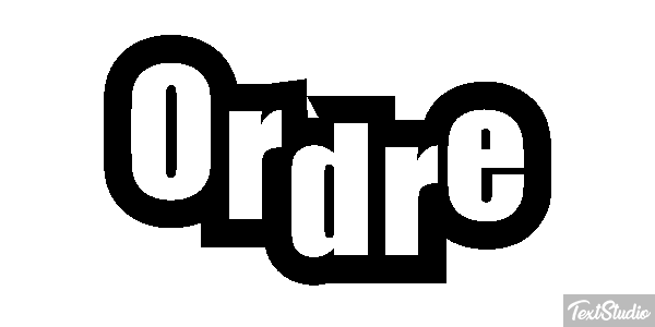 Ordre Effet de texte