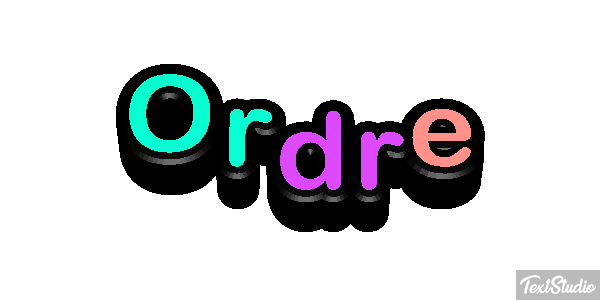 Ordre Effet de texte