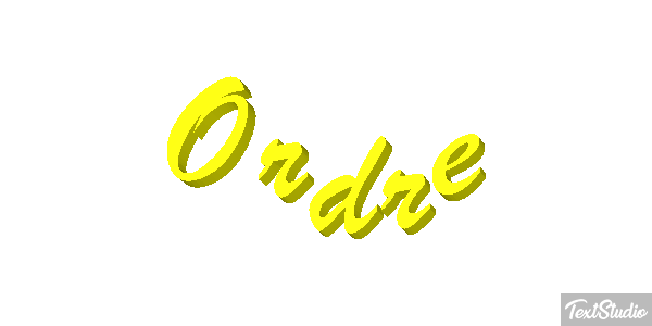 Ordre Effet de texte