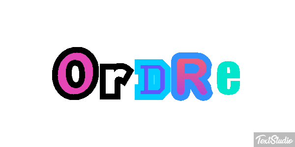 Ordre Effet de texte