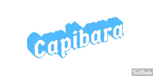 Capibara Effetto testo
