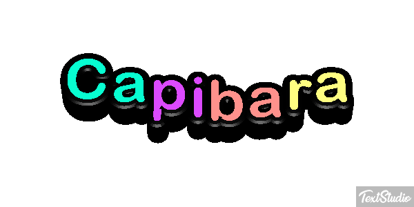 Capibara Effetto testo