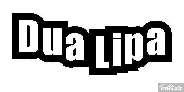 Dua Lipa Efeito do texto