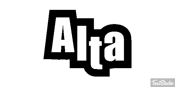 Alta Efeito do texto