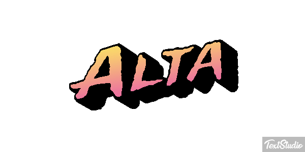 Alta Efeito do texto