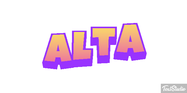 Alta Efeito do texto