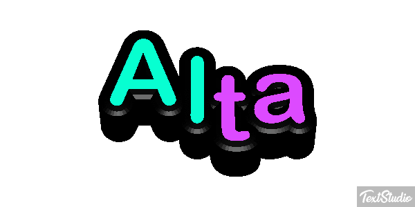 Alta Efeito do texto
