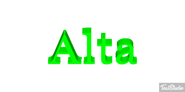 Alta Efeito do texto