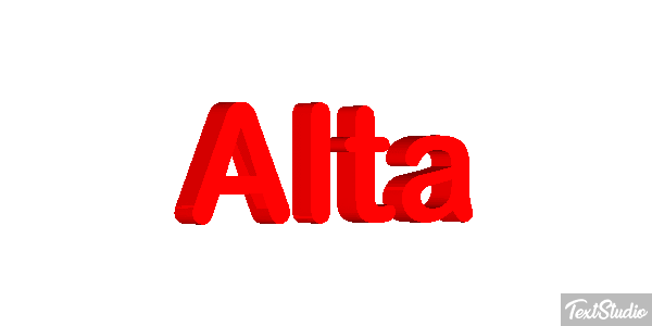 Alta Efeito do texto