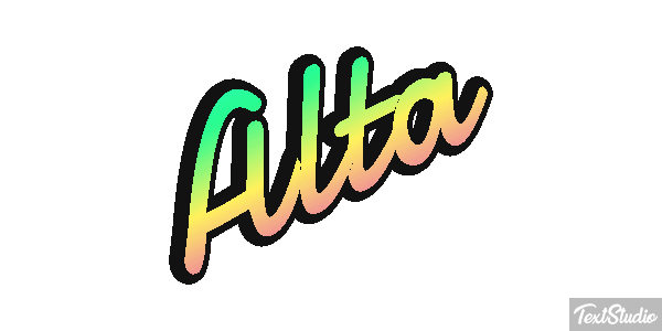 Alta Efeito do texto