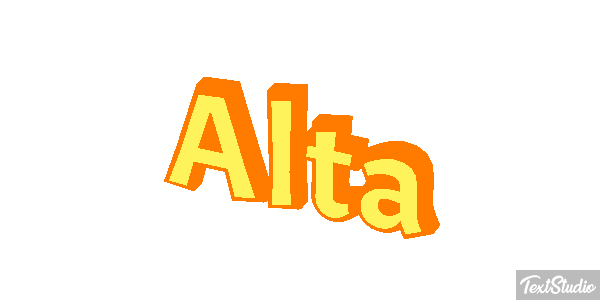 Alta Efeito do texto