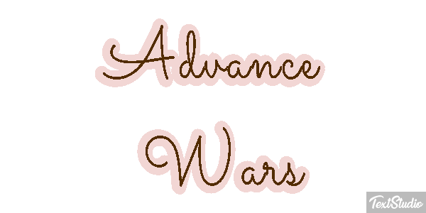 Advance Wars Efecto de texto