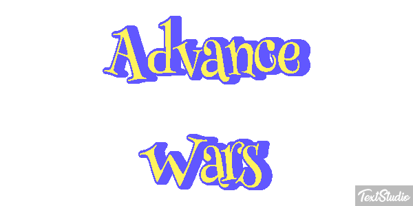 Advance Wars Efecto de texto