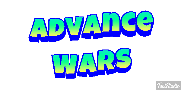 Advance Wars Efecto de texto