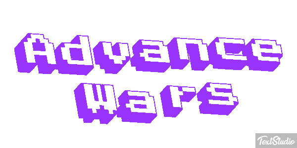 Advance Wars Efecto de texto