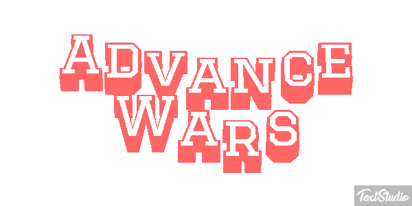 Advance Wars Efecto de texto