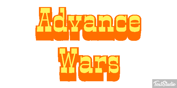 Advance Wars Efecto de texto