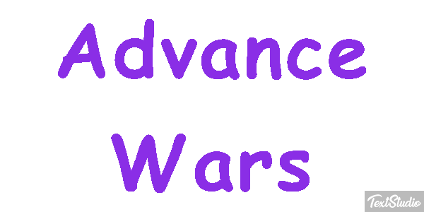 Advance Wars Efecto de texto