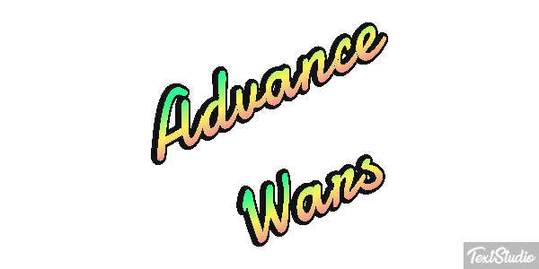 Advance Wars Efecto de texto