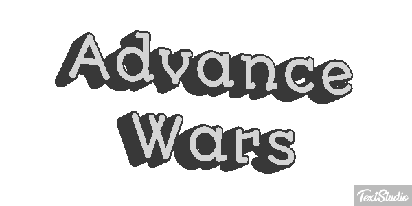 Advance Wars Efecto de texto