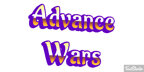Advance Wars Efecto de texto