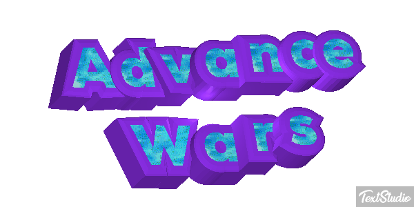 Advance Wars Efecto de texto
