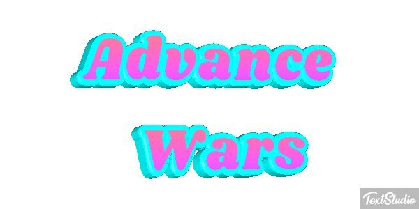 Advance Wars Efecto de texto