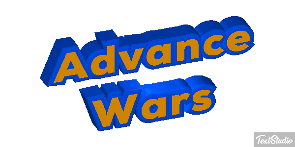 Advance Wars Efecto de texto