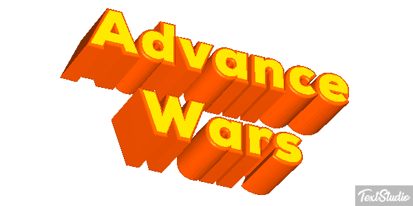 Advance Wars Efecto de texto