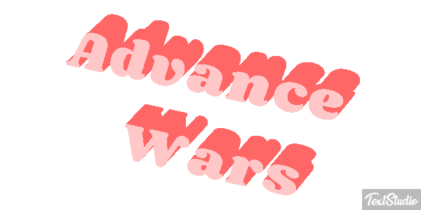 Advance Wars Efecto de texto