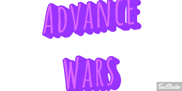 Advance Wars Efecto de texto