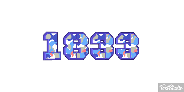 1833 Text effect