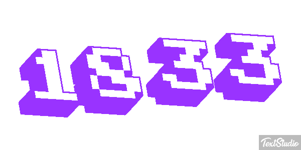 1833 Text effect