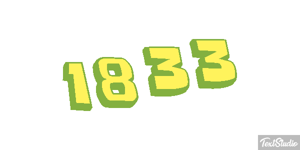 1833 Text effect