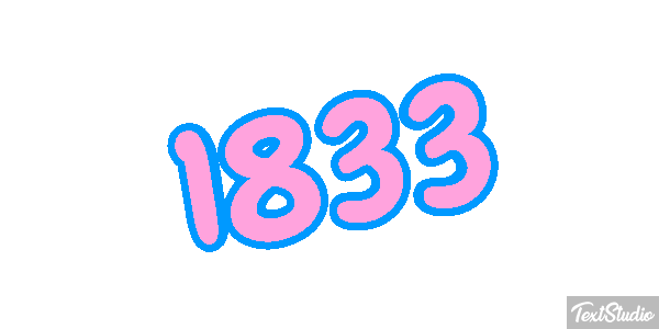 1833 Text effect