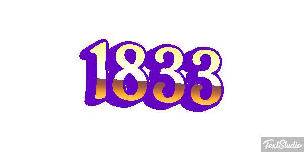 1833 Text effect