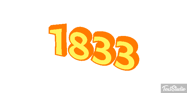 1833 Text effect