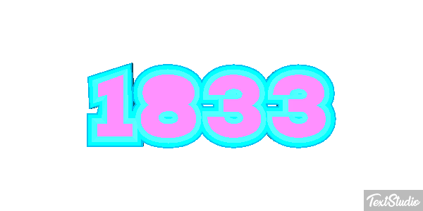 1833 Text effect