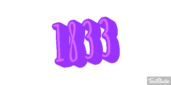 1833 Text effect