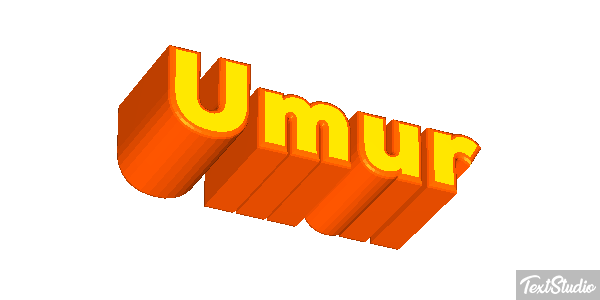 Umur Tekst effect