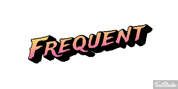 Frequent Efeito do texto