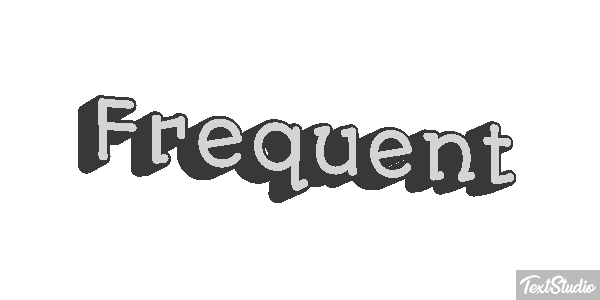 Frequent Efeito do texto
