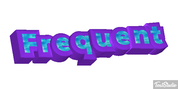 Frequent Efeito do texto