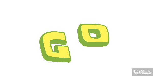 Go Текстовый эффект