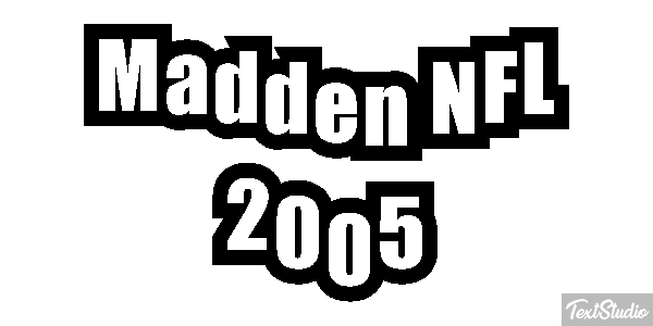 Madden NFL 2005 Efeito do texto