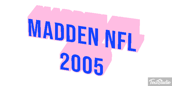 Madden NFL 2005 Efeito do texto