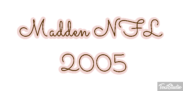 Madden NFL 2005 Efeito do texto