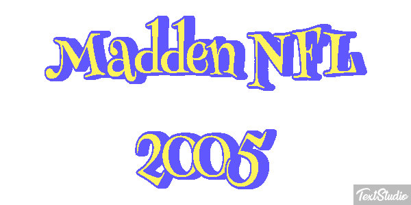 Madden NFL 2005 Efeito do texto